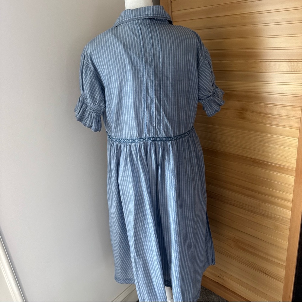 Anthropologie Pilcro Flowy Puff Sleeve Shirt Dress XSP - Picture 8 of 12